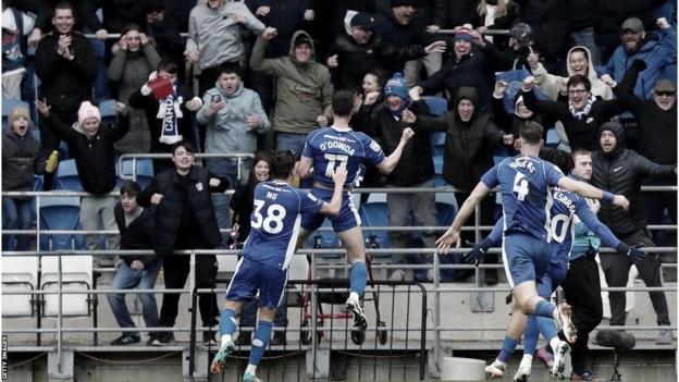cardiff city vs ipswich town timeline