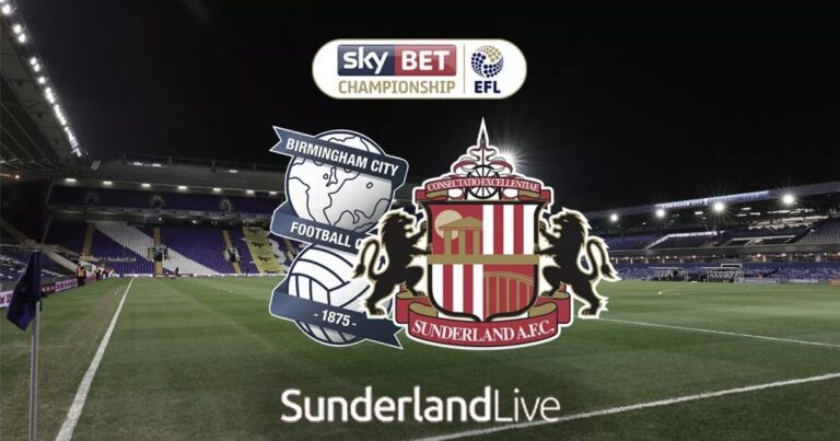 birmingham city f.c. vs sunderland a.f.c. timeline